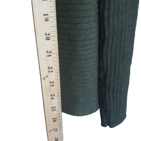 Ellie Open Cardigan Sweater Women Medium Olive Green Long Sleeves Waist Defining - Picture 7 of 11